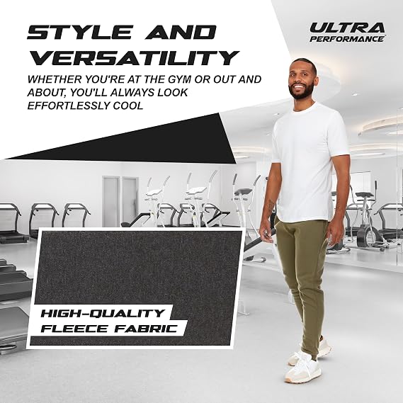 Ultra Performance Men’s Joggers – 3 Pack