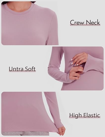 Kinglaman Women’s Long Sleeve Shirts – 5 Pack