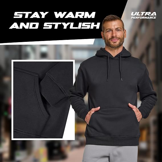 Ultra Performance Men’s Fleece Pullover Hoodie