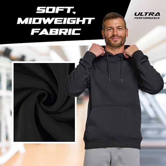 Ultra Performance Men’s Fleece Pullover Hoodie