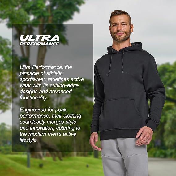 Ultra Performance Men’s Fleece Pullover Hoodie